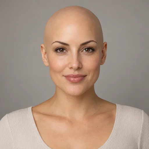 Portrait used to illustrate the clean shaved head preview option